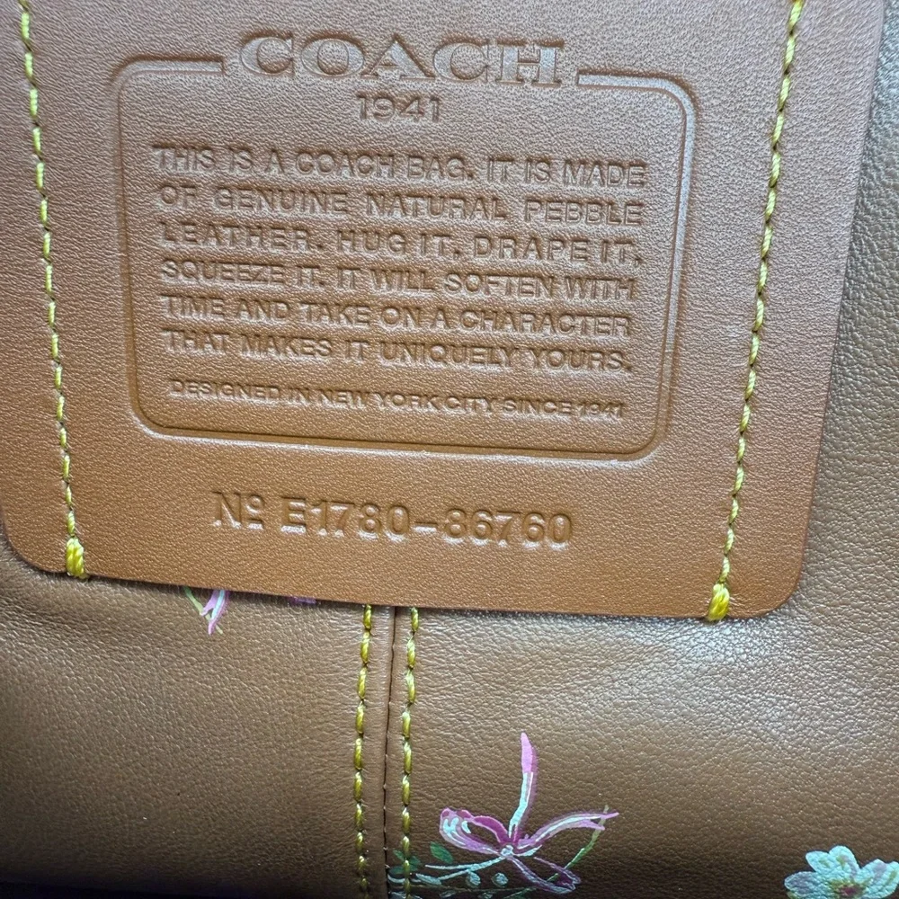 Coach 1941 Bandit Tea Rose Leather XL Hobo Bag-E1780-86760